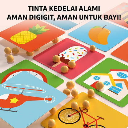 Pinwheel Baby Visual Track Card Kartu Edukasi Bayi Latihan Penglihatan Stimulasi Visual Untuk Bayi
