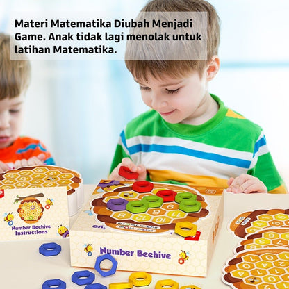 Mainan Magnet Number Beehive Pinwheel Edukasi Matematika Latih Rasa Angka Anak Usia 3 Tahun Ke Atas