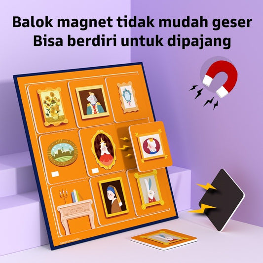 Pinwheel toys Putting Put Permainan Edukatif Anak Usia 6 Tahun Latih Fokus Logika Bidak Magnet