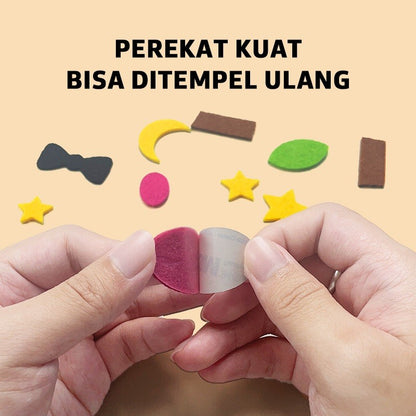 Pinwheel fun embroidery DIY sulam anak-anak Mainan Tusuk Wol Edukasi Kreatif Karakter Kartun Lucu