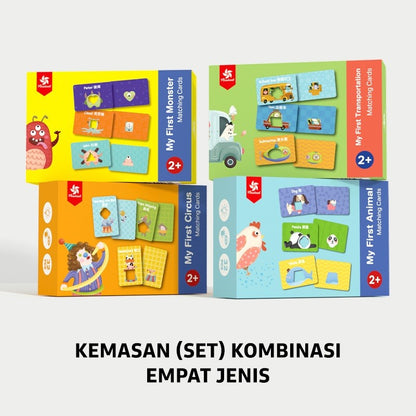 Pinwheel My First Animal Matching Cards Mainan Edukasi Anak Balita Kartu Pencocokan Hewan