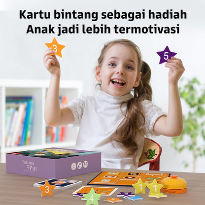Pinwheel toys Putting Put Permainan Edukatif Anak Usia 6 Tahun Latih Fokus Logika Bidak Magnet