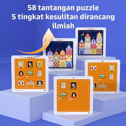Pinwheel toys Putting Put Permainan Edukatif Anak Usia 6 Tahun Latih Fokus Logika Bidak Magnet