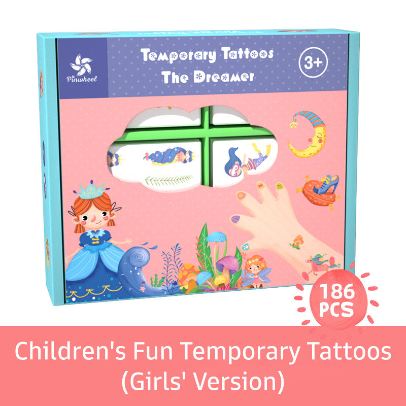Pinwheel Temporary Tattoos Tato Sementara Anak Aman Tahan Air Mudah Dibersihkan Usia 3 Tahun Ke Atas