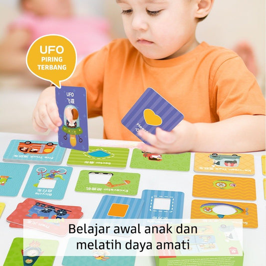Pinwheel My First Animal Matching Cards Mainan Edukasi Anak Balita Kartu Pencocokan Hewan
