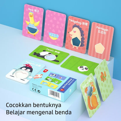 Pinwheel My First Animal Matching Cards Mainan Edukasi Anak Balita Kartu Pencocokan Hewan