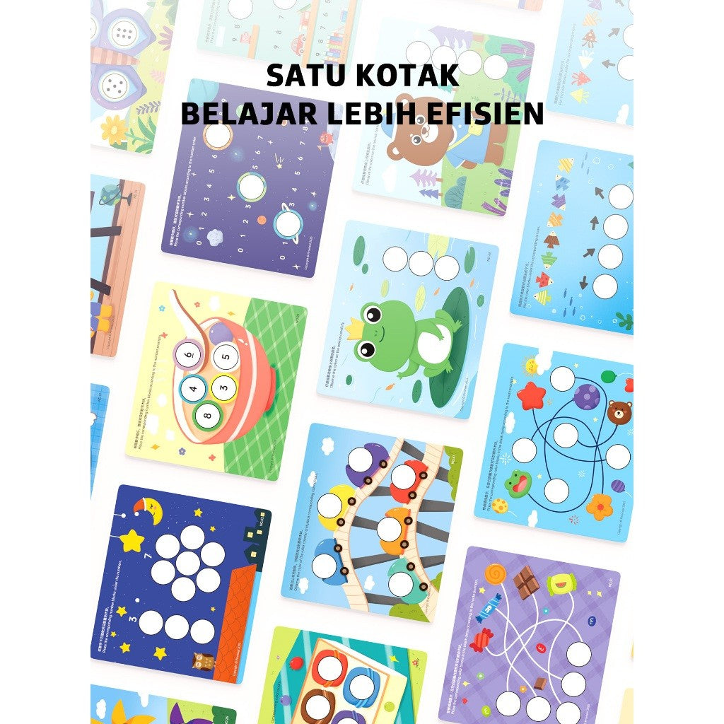 Pinwheel Early Education Box Mainan Montessori Anak 2 6 Tahun Latihan Kognitif Motorik Sensori