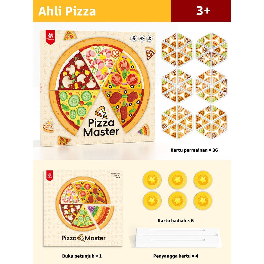 Pinwheel Pizza Master Permainan Meja Edukatif Seru Permainan Keluarga Anak Usia 3 Tahun Ke Atas