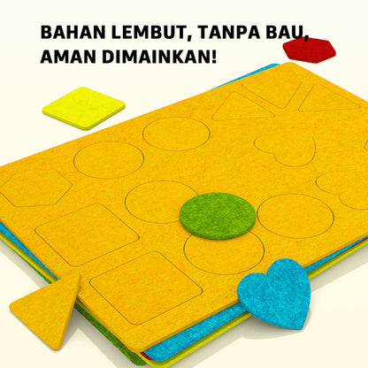 Pinwheel Felt Sticker DIY Mainan Edukasi Montessori Busa Lembut Kreatif Anak 3 Tahun Ke Atas