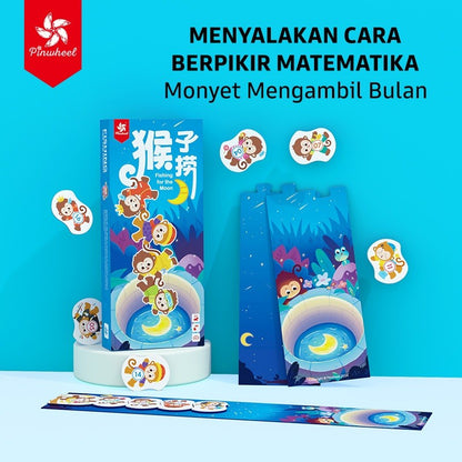 PinwheelToys Monkey Fishing for the Moon – Mainan Edukasi Anak Interaktif untuk Latih Logika & Fokus