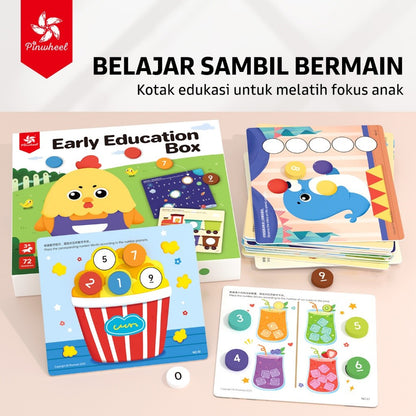 Pinwheel Early Education Box Mainan Montessori Anak 2 6 Tahun Latihan Kognitif Motorik Sensori