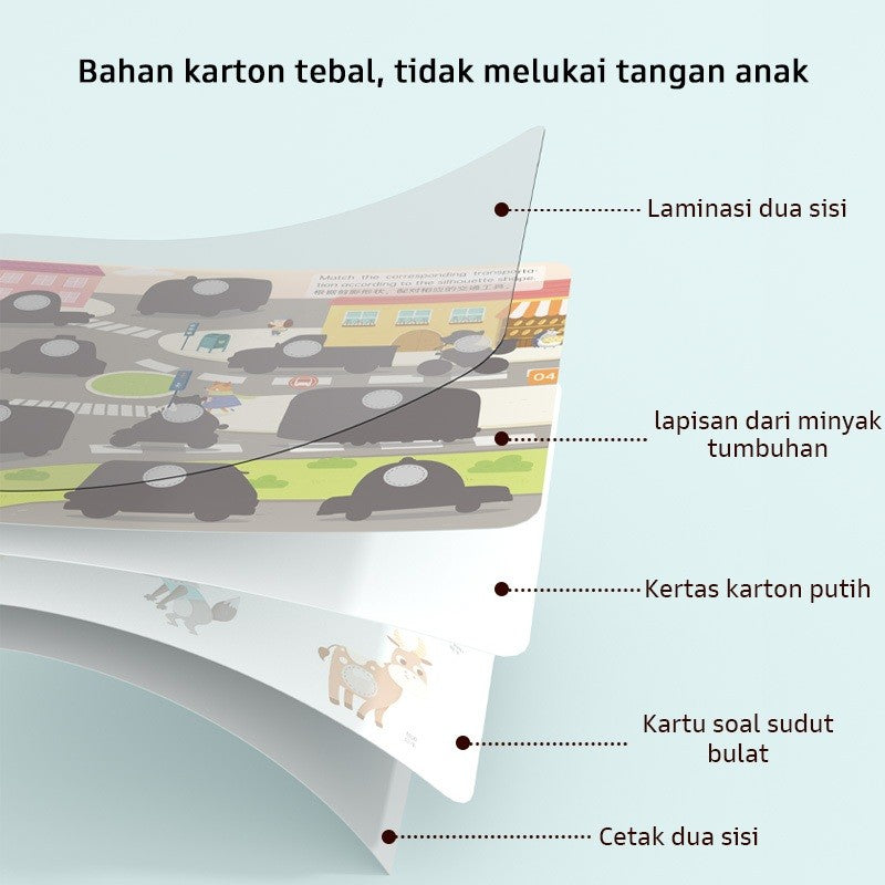 Pinwheel Busy Book Buku Aktivitas Early Learning Mainan Edukasi Balita Montessori Velcro Set 1 Buku