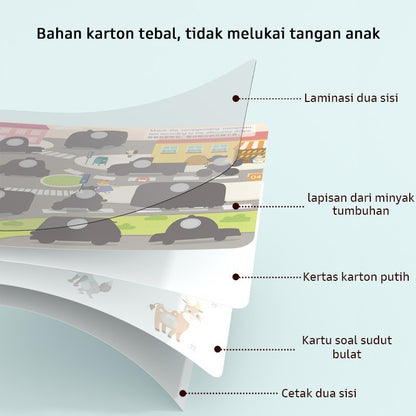 Pinwheel Busy Book Buku Aktivitas Early Learning Mainan Edukasi Balita Montessori Velcro Set 1 Buku