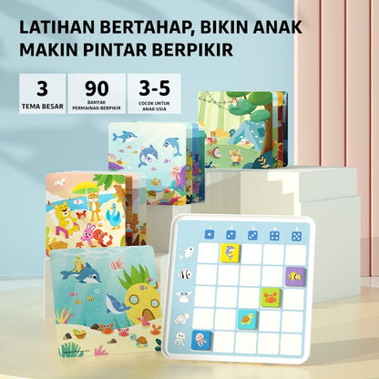 Pinwheel Animal Detective Mainan Edukatif Magnetik Latih Logika Kognisi Anak Usia 3 Tahun Ke Atas