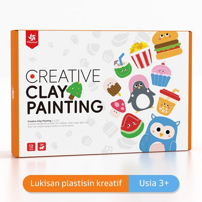 Pinwheel Creative Clay Painting DIY Mainan Edukasi Plastisin Anak Latih Imajinasi 3 Tahun Ke Atas