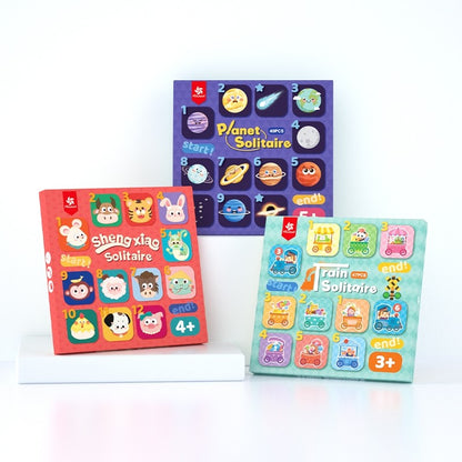 Pinwheel Permainan Sambung Kartu Solitaire Mainan Edukasi Latih Berpikir Matematika Usia 3 Tahun