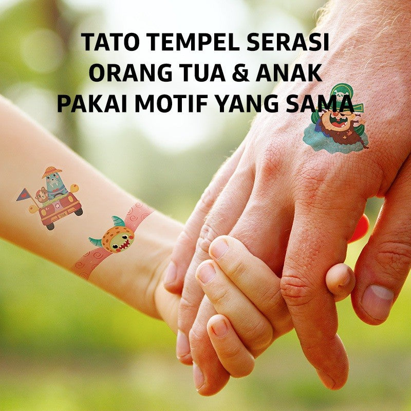 Pinwheel Temporary Tattoos Tato Sementara Anak Aman Tahan Air Mudah Dibersihkan Usia 3 Tahun Ke Atas