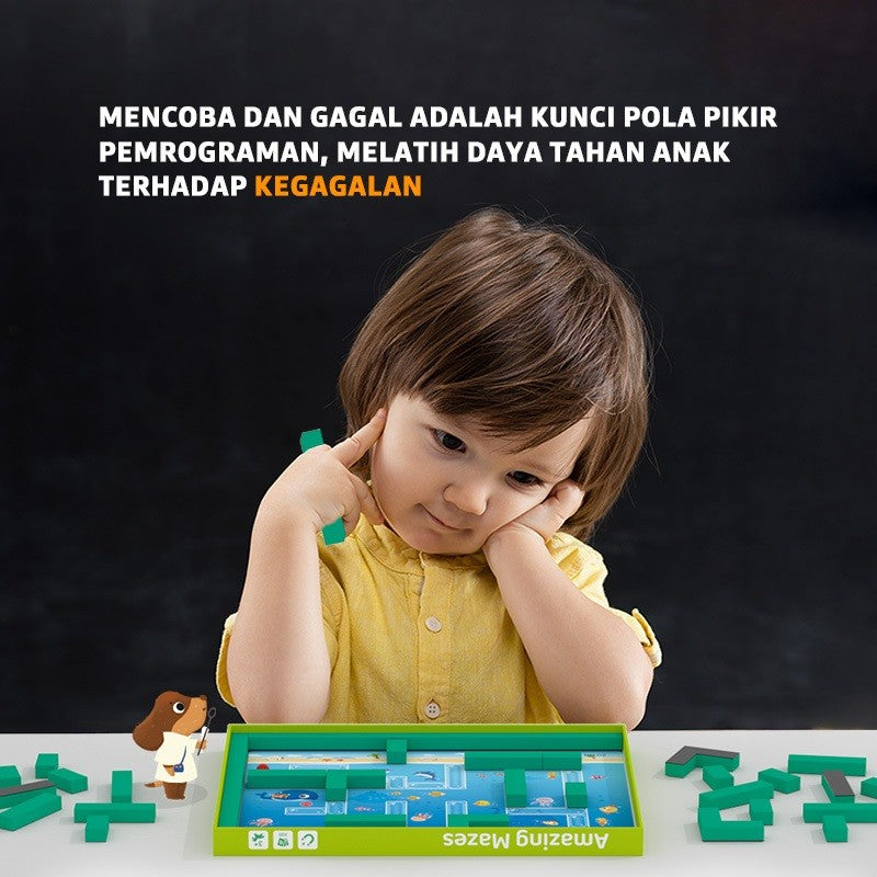 Pinwheel Amazing Mazes Permainan Labirin 3D Edukasi Anak 3 Tahun Ke Atas Latih Konsentrasi Logika