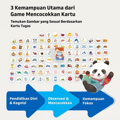 Pinwheel Card Matching Permainan Kartu Edukasi Latih Memori Koordinasi Tangan Mata 3 Tahun Ke Atas
