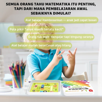 Pinwheel Math Magnetic Blocks Edukasi Latih Matematika Logika Angka Konsentrasi 3 Tahun Ke Atas