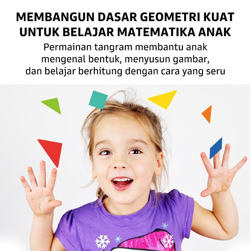 Pinwheel Magnetic Tangrams Deluxe Set Permainan Edukasi Latih Imajinasi Logika 3 Tahun Ke Atas