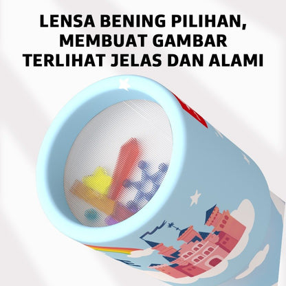 Pinwheel Kaleidoscope Kaleidoskop Mainan Sains Edukasi Anak Teropong Ajaib Berwarna 3 Tahun Ke Atas