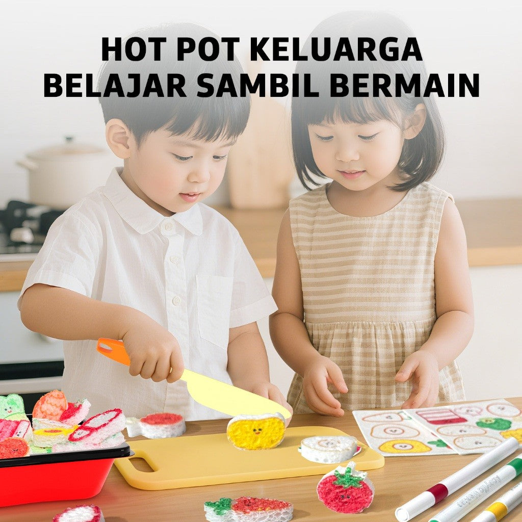 Pinwheel Hotpot Party Mainan Simulasi Masak DIY Latih Koordinasi Dan Imajinasi Anak 3 Sampai 6 Tahun