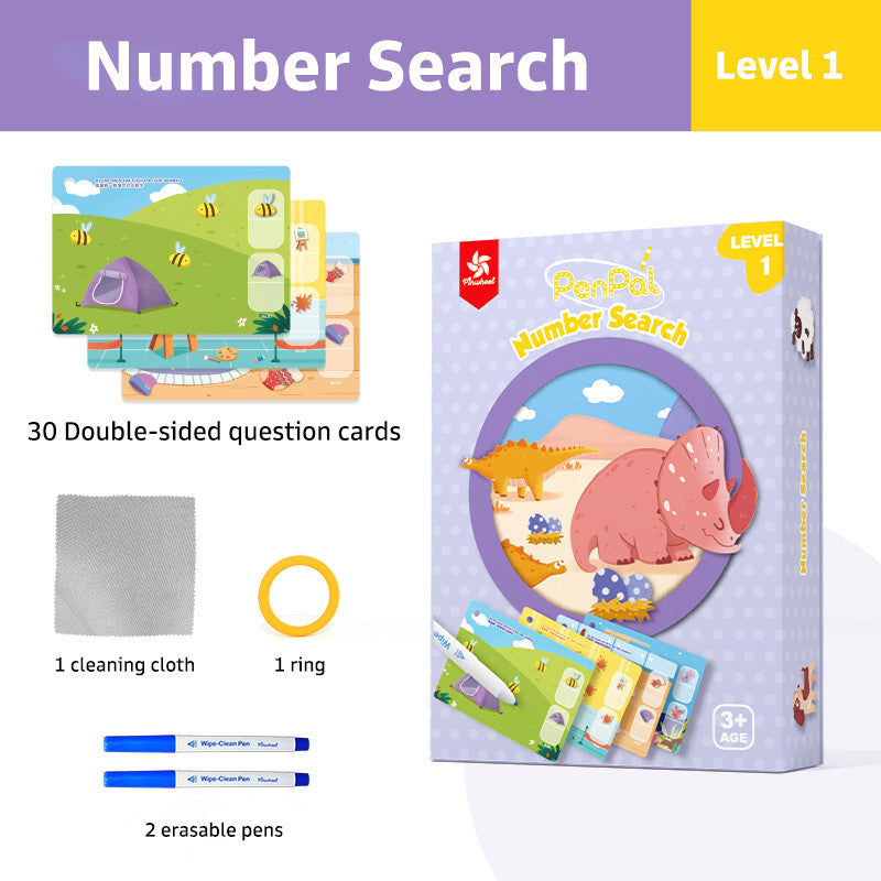 Pinwheel PenPal Focus Series Kartu Latihan Konsentrasi Anak Bisa Dihapus Mainan Edukasi 3 Tahun
