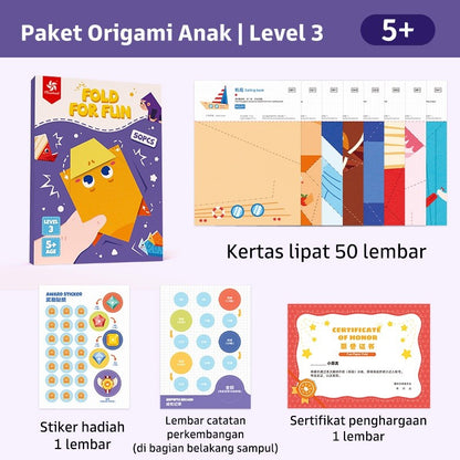 Pinwheel Fold for Fun Mainan DIY Lipat Kertas Anak Edukasi Kreativitas Seni Kreasi 3 Tahun Ke Atas