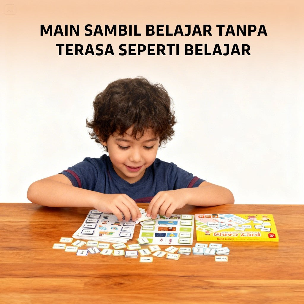 Pinwheel Busy Card Kartu Edukasi Lawan Kata Perekat Velcro Mainan Interaktif Latih Kosakata Anak 3