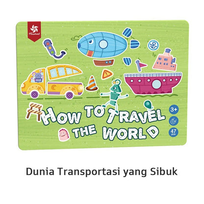 Pinwheel Mainan Magnet Dress Up Edukasi DIY Latih Kreativitas Imajinasi Anak TK 3 Hingga 6 Tahun