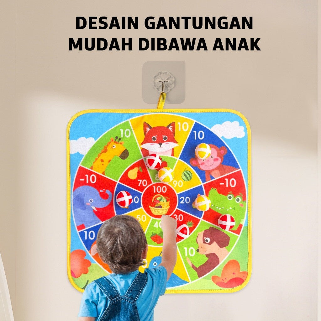 Pinwheel Strategic Sticky Ball Mainan Bola Perekat Dua Sisi Latihan Koordinasi Anak Frisbee Keluarga