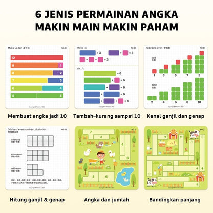 Pinwheel Math Magnetic Blocks Edukasi Latih Matematika Logika Angka Konsentrasi 3 Tahun Ke Atas