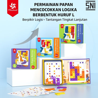 Pinwheel Mainan Edukasi Bentuk L Magnetik Latih Logika Penalaran Geometri Anak 4 Tahun Ke Atas