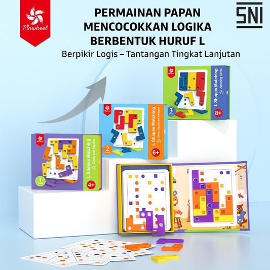 Pinwheel Mainan Edukasi Bentuk L Magnetik Latih Logika Penalaran Geometri Anak 4 Tahun Ke Atas