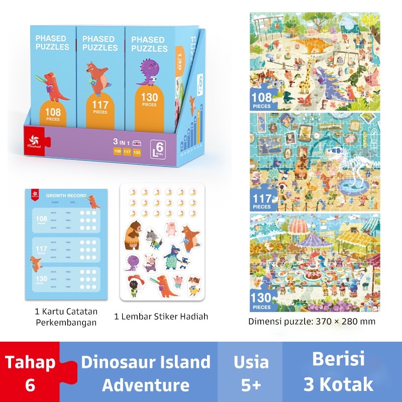 Pinwheel Phased Puzzle Anak Bertingkat Edukasi Melatih Fokus Motorik Halus Usia 1.5 Tahun Ke Atas