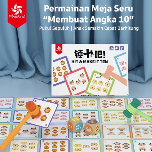 Pinwheel Hit Make It Ten Mainan Edukatif Belajar Berhitung Cepat Angka 10 Interaksi Keluarga Anak