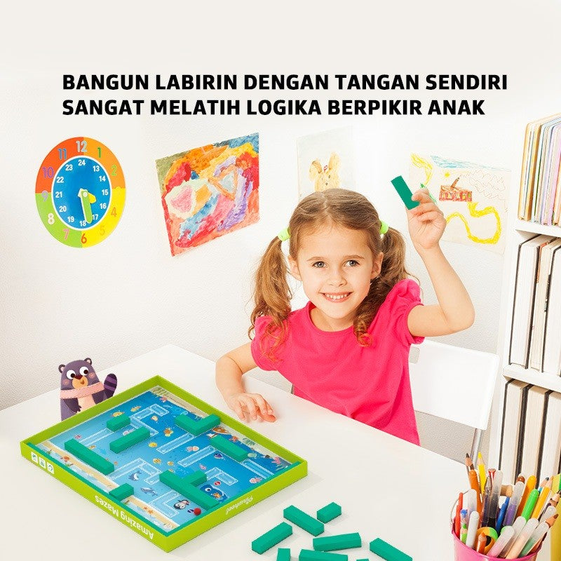 Pinwheel Amazing Mazes Permainan Labirin 3D Edukasi Anak 3 Tahun Ke Atas Latih Konsentrasi Logika