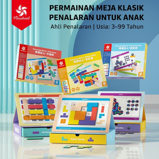 Pinwheel Reasoning Master Mainan Logika Penalaran Spasial Latih Konsentrasi Anak Usia 4 Tahun
