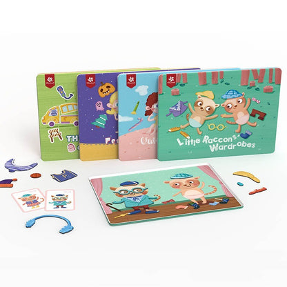 Pinwheel Mainan Magnet Dress Up Edukasi DIY Latih Kreativitas Imajinasi Anak TK 3 Hingga 6 Tahun