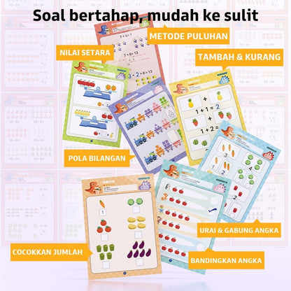 Pinwheel Latihan Pemahaman Angka Matematika Penjumlahan Pengurangan Anak Usia 3 Hingga 7 Tahun