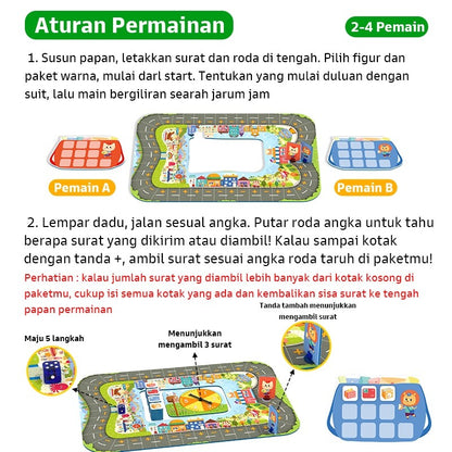 Pinwheel Permainan Kurir Kecil Mainan Edukasi Belajar Berhitung Matematika Usia 3 Tahun Ke Atas