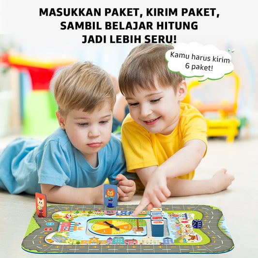 Pinwheel Permainan Kurir Kecil Mainan Edukasi Belajar Berhitung Matematika Usia 3 Tahun Ke Atas