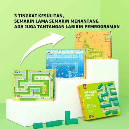 Pinwheel Amazing Mazes Permainan Labirin 3D Edukasi Anak 3 Tahun Ke Atas Latih Konsentrasi Logika