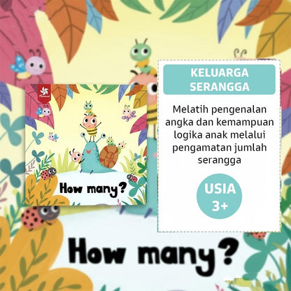Pinwheel Mainan Edukasi Papan Kayu Seri Hewan Latih Warna Angka Logika Motorik Halus 3 Tahun Ke Atas