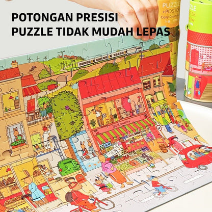 Pinwheel Tom Rabbit Puzzle Edukasi Anak Latih Fokus Motorik Halus Kreativitas Pengamatan 3 Tahun