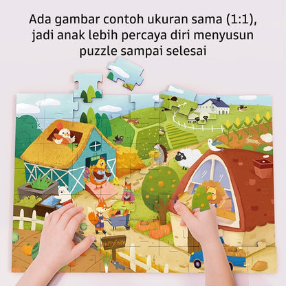 Pinwheel Jigsaw Puzzle 63 Celengan Edukasi Anak Latih Fokus Pengamatan Kreativitas 3 Tahun Ke Atas