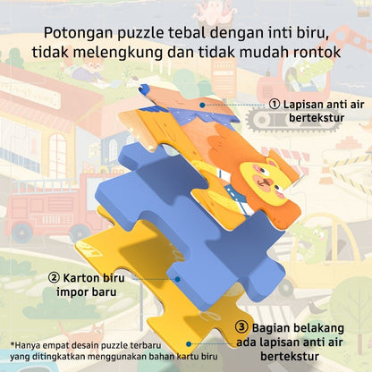 Pinwheel Jigsaw Puzzle 63 Celengan Edukasi Anak Latih Fokus Pengamatan Kreativitas 3 Tahun Ke Atas