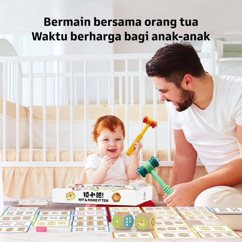 Pinwheel Hit Make It Ten Mainan Edukatif Belajar Berhitung Cepat Angka 10 Interaksi Keluarga Anak