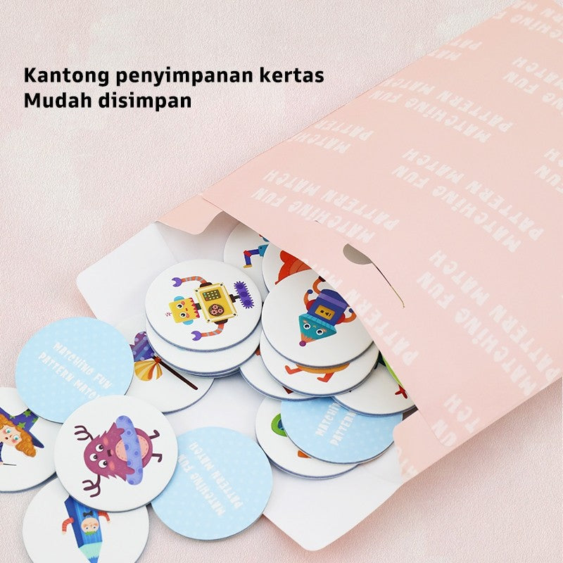 Pinwheel Mainan Edukasi Matching Fun Latih Konsentrasi Motorik Halus Anak TK Usia 3 Hingga 6 Tahun